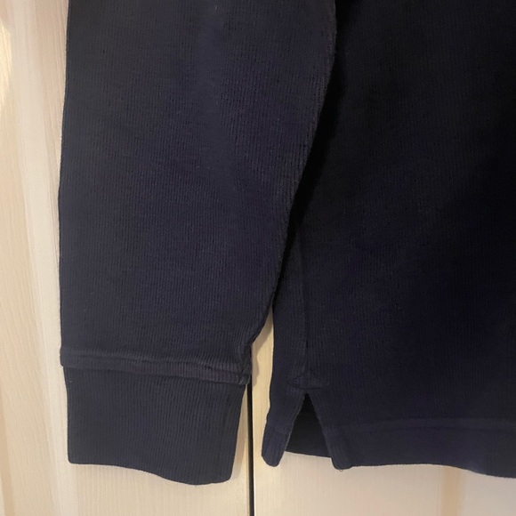 Charter Club navy blue sweater size medium quarter-zip - Picture 3 of 7